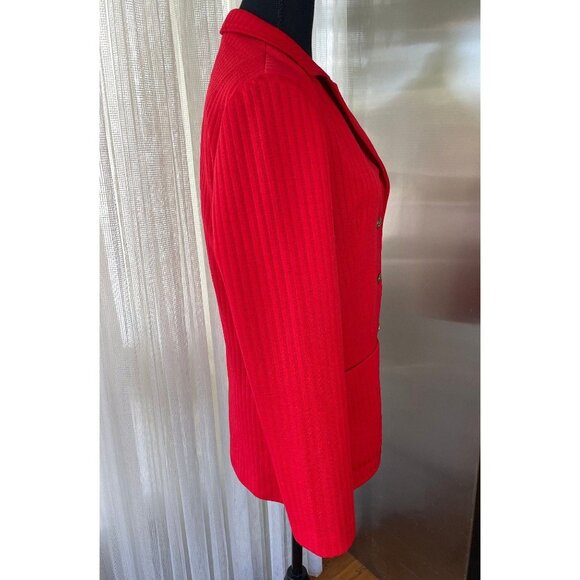 Vintage 1980s blazer, red jacket, secretary grannycore, Hobnobber, NOS - Picture 5 of 9